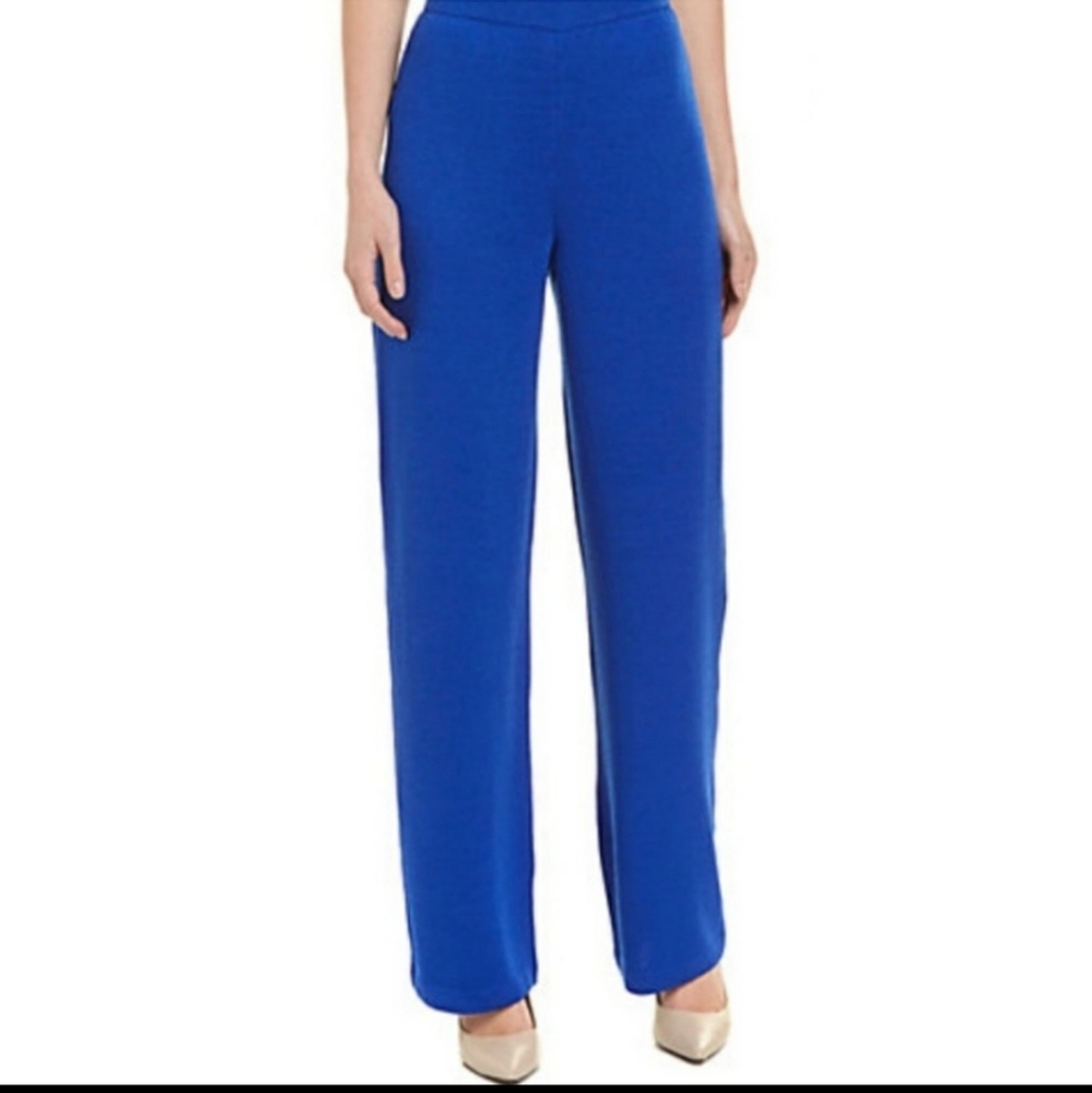 St. John Milano Knit Blue Pants